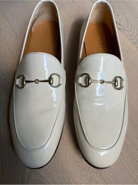 Gucci Jordaan womens loafer ivory